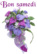 Gif animé Bon samedi fleurs